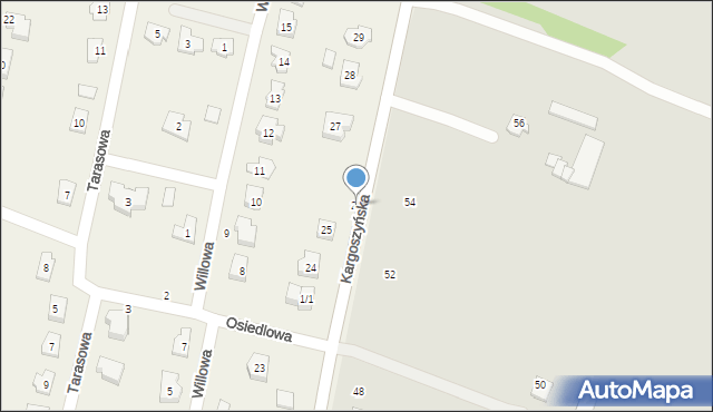 Kargoszyn, Kargoszyńska, 26, mapa Kargoszyn