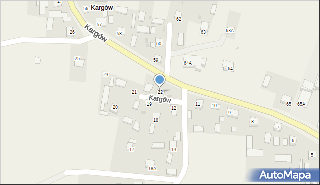 Kargów, Kargów, 22, mapa Kargów