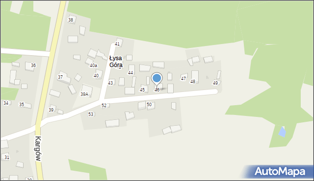 Kargów, Kargów, 46, mapa Kargów