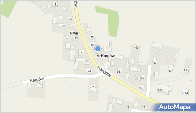 Kargów, Kargów, 56, mapa Kargów