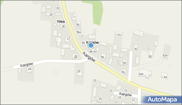 Kargów, Kargów, 57, mapa Kargów
