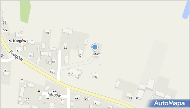 Kargów, Kargów, 63A, mapa Kargów