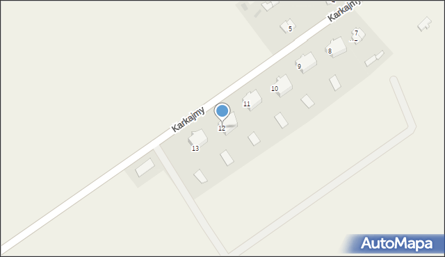 Karkajmy, Karkajmy, 12, mapa Karkajmy