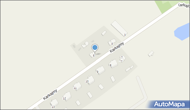 Karkajmy, Karkajmy, 5/1, mapa Karkajmy