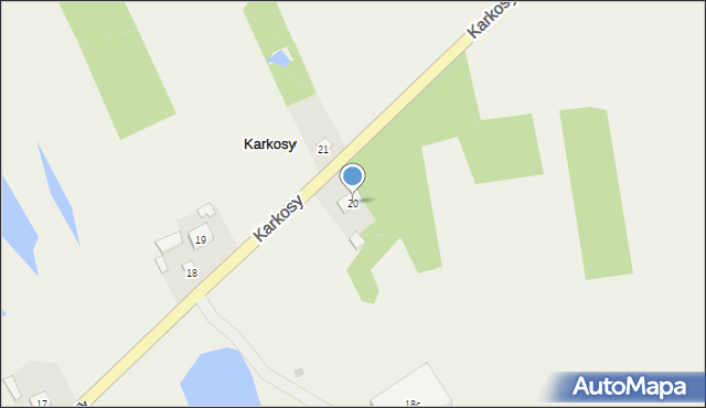 Karkosy, Karkosy, 20, mapa Karkosy