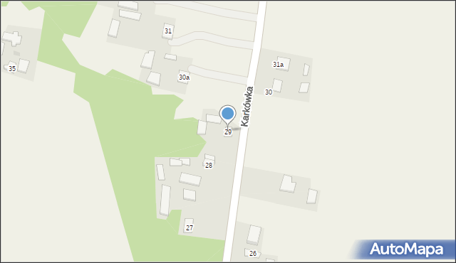 Karkówka, Karkówka, 29, mapa Karkówka