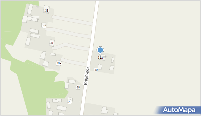 Karkówka, Karkówka, 31a, mapa Karkówka