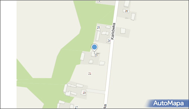Karkówka, Karkówka, 73, mapa Karkówka