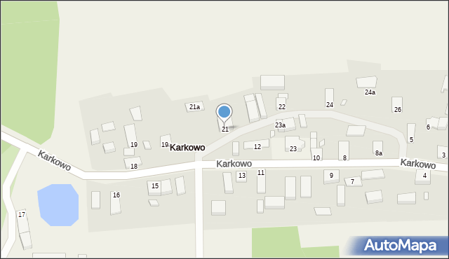 Karkowo, Karkowo, 21, mapa Karkowo