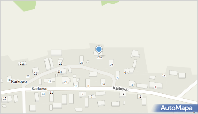 Karkowo, Karkowo, 24a, mapa Karkowo