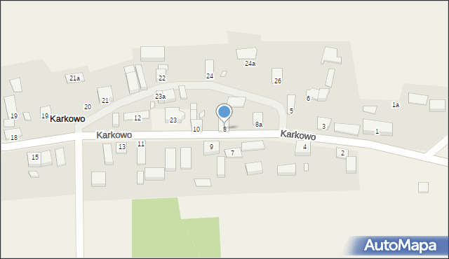 Karkowo, Karkowo, 8, mapa Karkowo