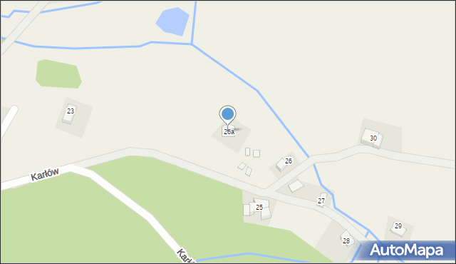 Karłów, Karłów, 26a, mapa Karłów