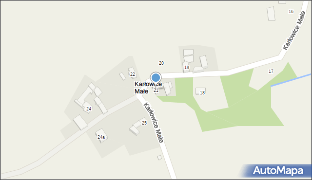 Karłowice Małe, Karłowice Małe, 21, mapa Karłowice Małe