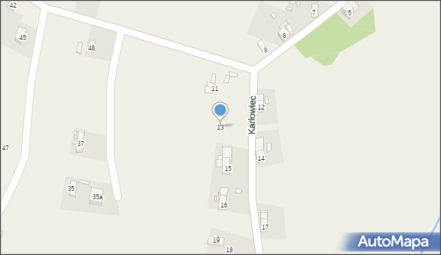 Karłowiec, Karłowiec, 13, mapa Karłowiec