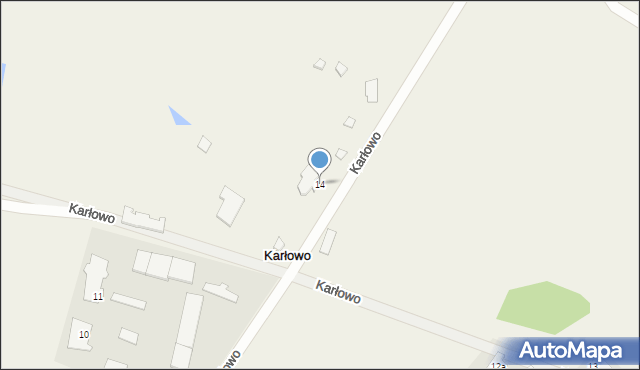 Karłowo, Karłowo, 14, mapa Karłowo