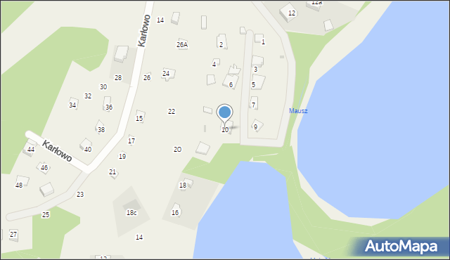 Karłowo, Karłowo, 10, mapa Karłowo