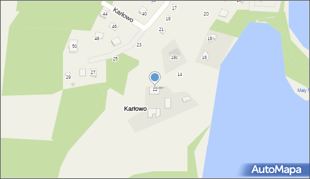 Karłowo, Karłowo, 12, mapa Karłowo
