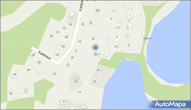 Karłowo, Karłowo, 20, mapa Karłowo