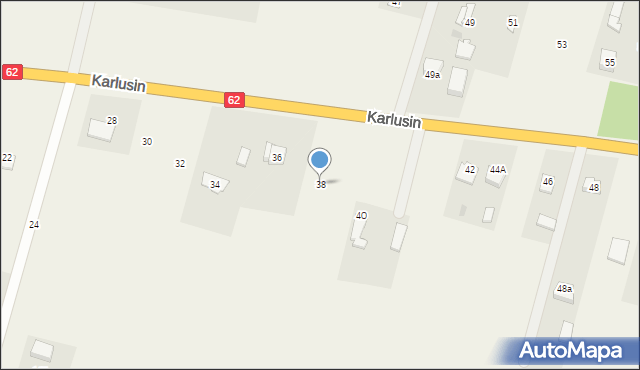 Karlusin, Karlusin, 38, mapa Karlusin