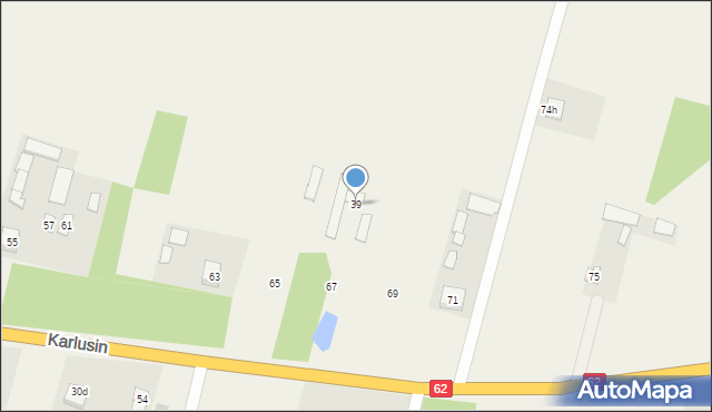 Karlusin, Karlusin, 39, mapa Karlusin
