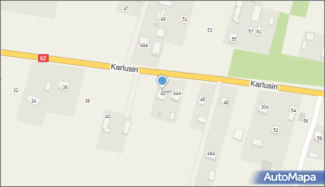 Karlusin, Karlusin, 42, mapa Karlusin
