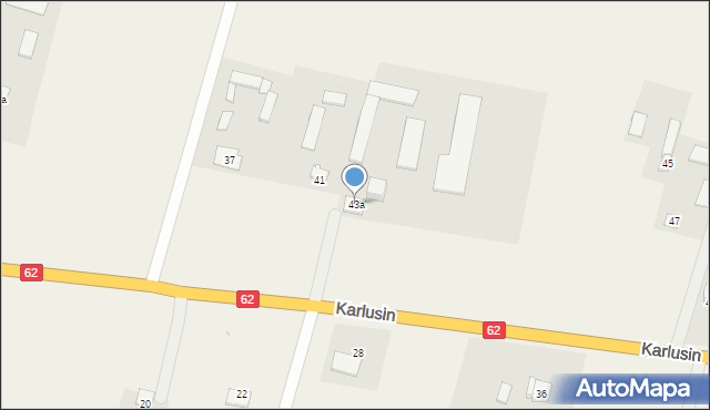 Karlusin, Karlusin, 43a, mapa Karlusin