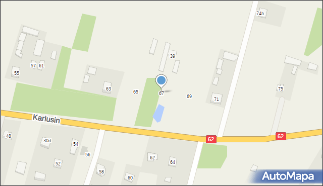 Karlusin, Karlusin, 67, mapa Karlusin