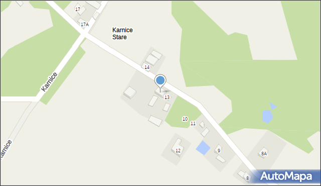 Karnice, Karnice, 13A, mapa Karnice