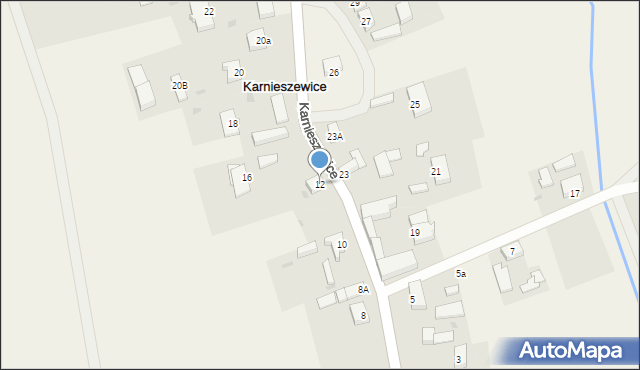 Karnieszewice, Karnieszewice, 12, mapa Karnieszewice