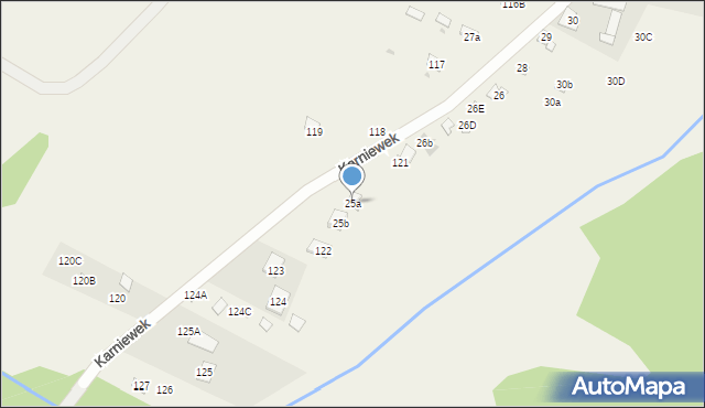 Karniewek, Karniewek, 25a, mapa Karniewek