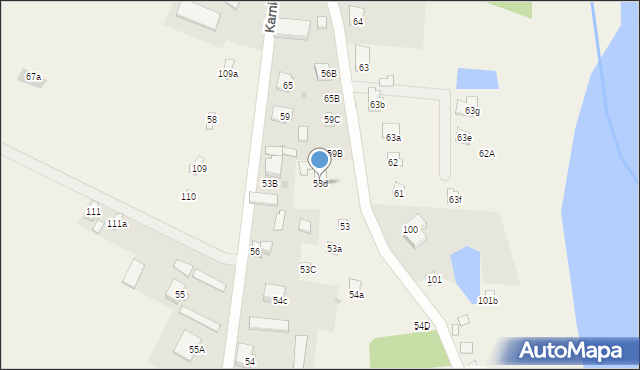 Karniewek, Karniewek, 53d, mapa Karniewek