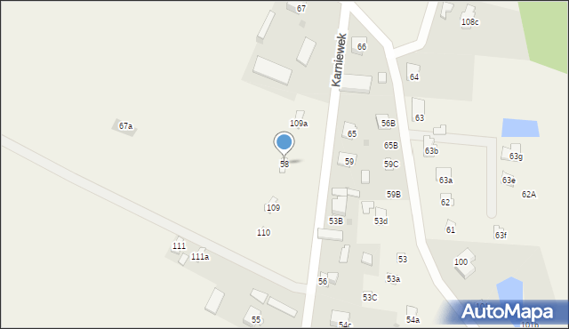 Karniewek, Karniewek, 58, mapa Karniewek