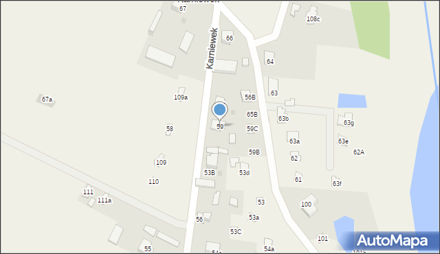 Karniewek, Karniewek, 59, mapa Karniewek