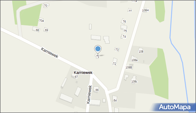 Karniewek, Karniewek, 71, mapa Karniewek