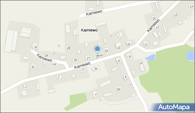 Karniewo, Karniewo, 25, mapa Karniewo