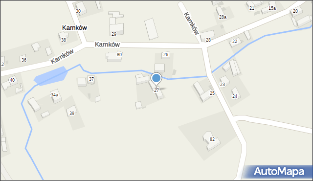 Karnków, Karnków, 27, mapa Karnków