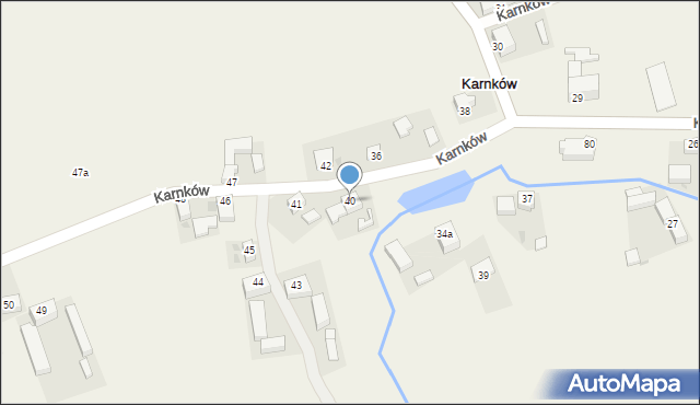 Karnków, Karnków, 40, mapa Karnków