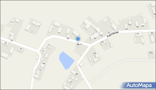 Karnków, Karnków, 68, mapa Karnków