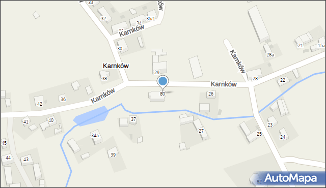 Karnków, Karnków, 80, mapa Karnków