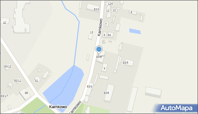 Karnkowo, Karnkowo, 83/9, mapa Karnkowo