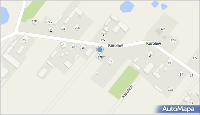 Karolew, Karolew, 17B, mapa Karolew