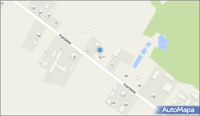 Karolew, Karolew, 72, mapa Karolew