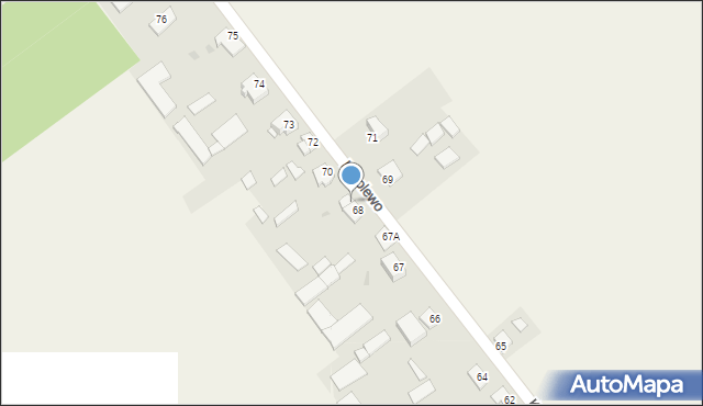 Karolewo, Karolewo, 68A, mapa Karolewo