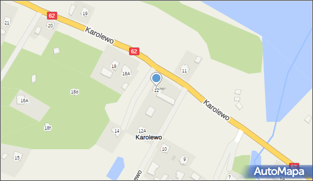 Karolewo, Karolewo, 12, mapa Karolewo