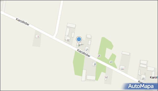 Karolinów, Karolinów, 18, mapa Karolinów