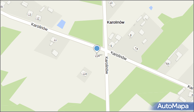 Karolinów, Karolinów, 11A, mapa Karolinów