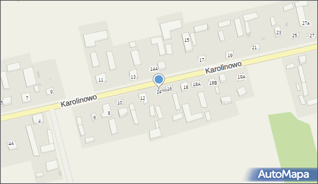 Karolinowo, Karolinowo, 14, mapa Karolinowo