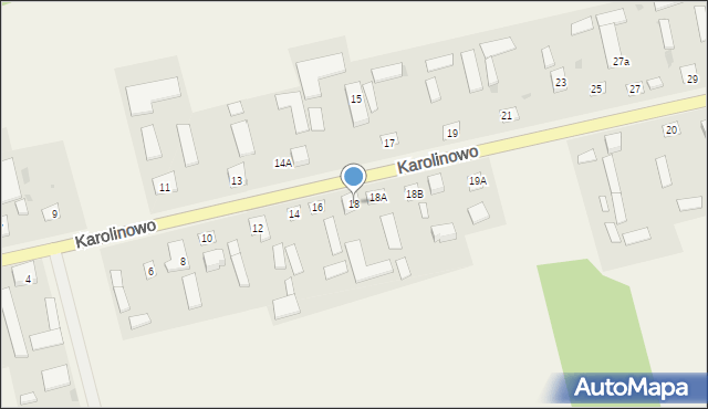 Karolinowo, Karolinowo, 18, mapa Karolinowo