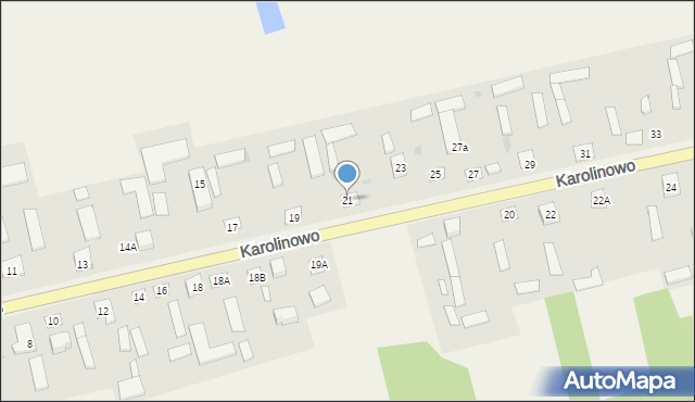 Karolinowo, Karolinowo, 21, mapa Karolinowo