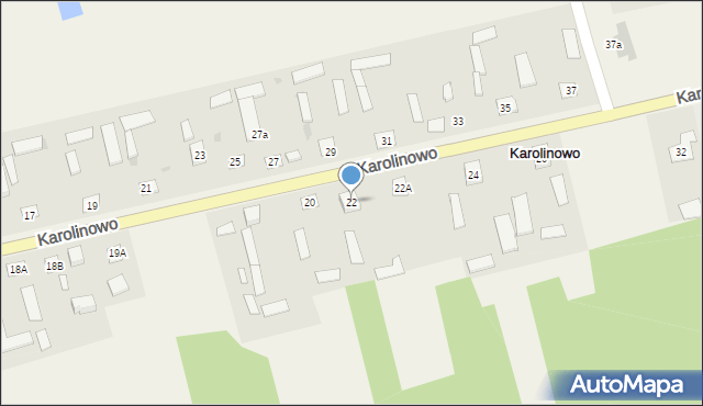 Karolinowo, Karolinowo, 22, mapa Karolinowo